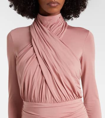 Ruched jersey midi dress | Balmain