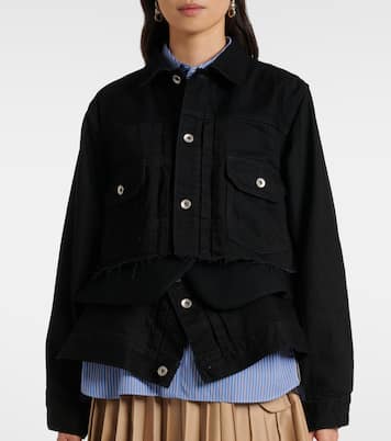 Giacca di jeans in cotone a strati | Sacai