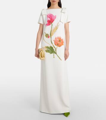 Bow-detail floral gown | Carolina Herrera