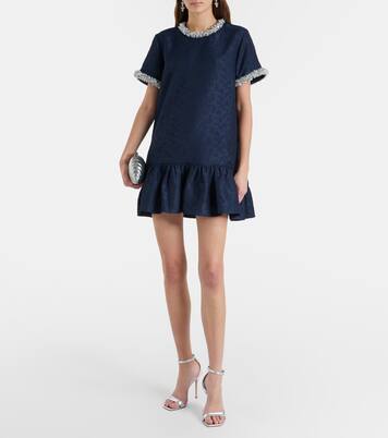 Alison embellished jacquard minidress | Simkhai