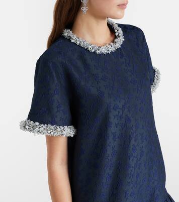 Alison embellished jacquard minidress | Simkhai