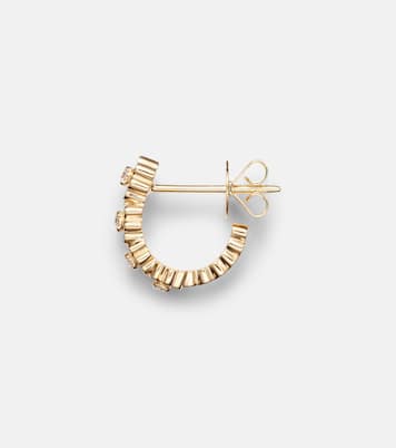 Petite Boucle De Fleurs 18kt gold earrings with diamonds | Sophie Bille Brahe