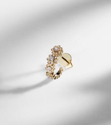 Petite Boucle De Fleurs 18kt gold earrings with diamonds | Sophie Bille Brahe