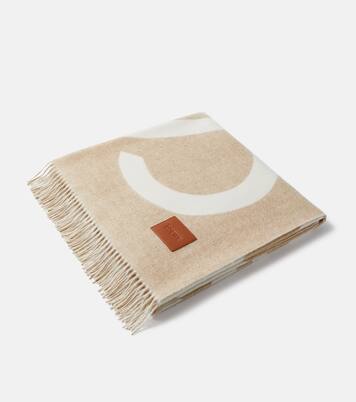 Coperta Anagram in jacquard di lana e cashmere | Loewe