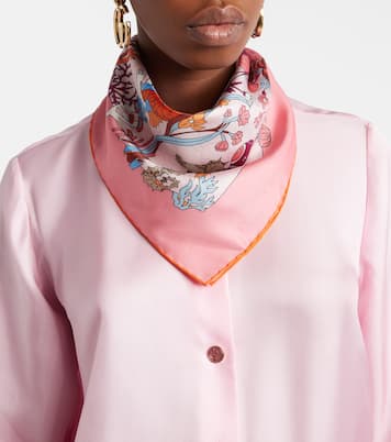 Bedrucktes Tuch aus Seiden-Twill | Gucci