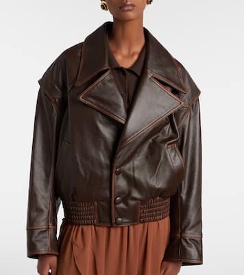 Chaqueta biker de piel | Jacques Wei