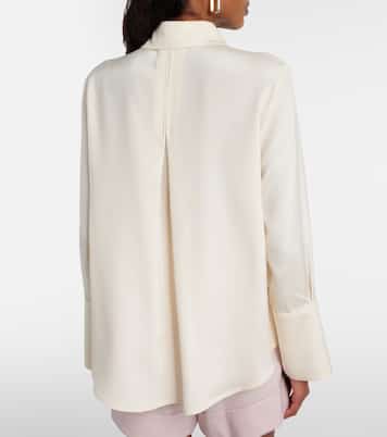 Voliera silk-blend cady shirt | Max Mara