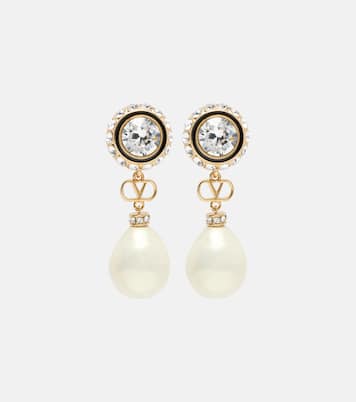 Pendientes adornados con VLogo | Valentino