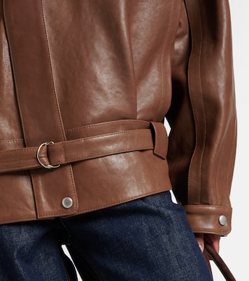 Oversized leather jacket | Magda Butrym