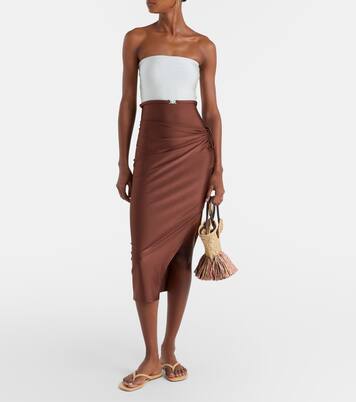 Midirock Solid Ruched  | Adriana Degreas