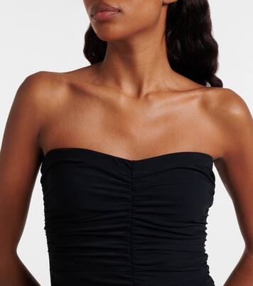 Bañador Basics fruncido sin tirantes | Karla Colletto