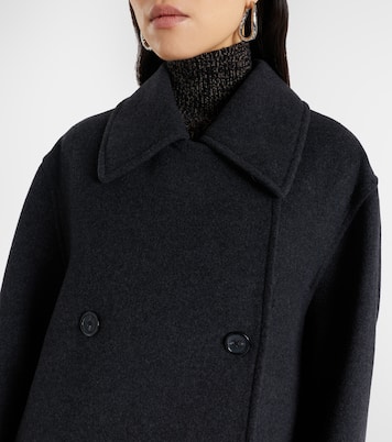 Shield double-breasted wool-blend coat | Toteme