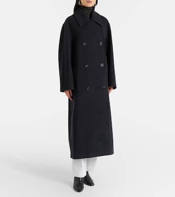 Shield double-breasted wool-blend coat | Toteme
