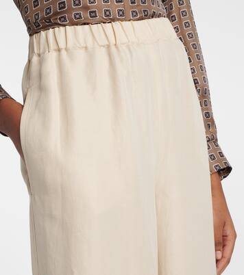 Pantalon ample Oro en lin et soie | Max Mara