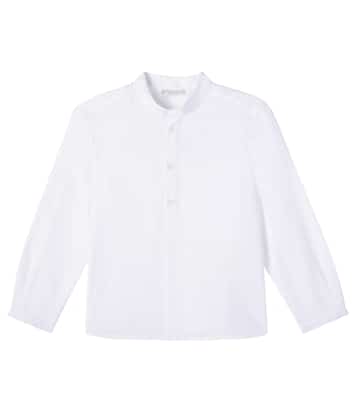 Elies embroidered cotton shirt | Bonpoint