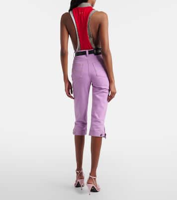 High-rise capri jeans | Versace