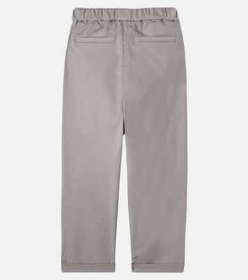 Cotton-blend pants | Brunello Cucinelli Kids