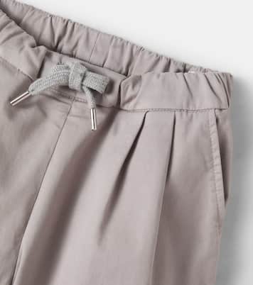 Cotton-blend pants | Brunello Cucinelli Kids