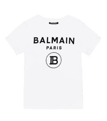 Camiseta de algodón con logo | Balmain Kids