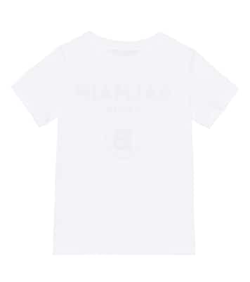Camiseta de algodón con logo | Balmain Kids