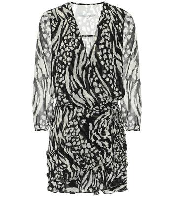 Kiran animal-print silk minidress | Veronica Beard