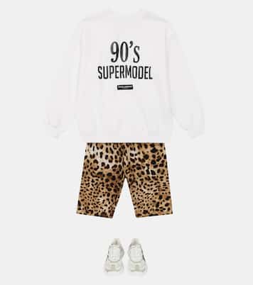 Bedrucktes Sweatshirt aus Baumwolle | Dolce&Gabbana Kids