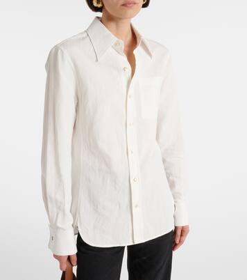 Camicia in cotone e lino | Saint Laurent