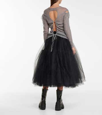 Greta cutout mohair-blend sweater | Cecilie Bahnsen