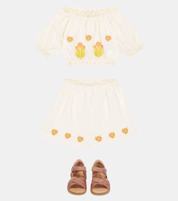 Shorts Clementine de algodón floral | The New Society
