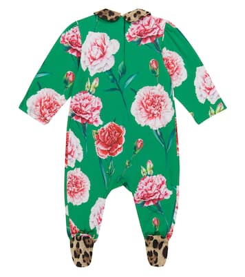 Baby printed onesie and bib set | Dolce&Gabbana Kids