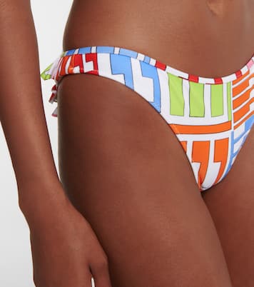 Printed ruffled bikini bottoms | Pucci