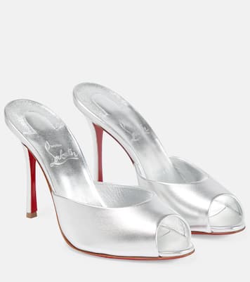 Mules Dolly in pelle metallizzata | Christian Louboutin