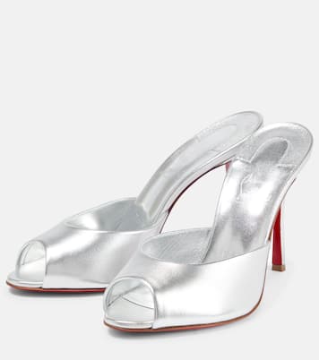 Mules Dolly in pelle metallizzata | Christian Louboutin
