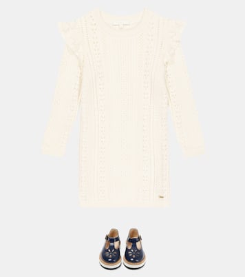 Kleid aus Baumwolle und Wolle | Chloé Kids