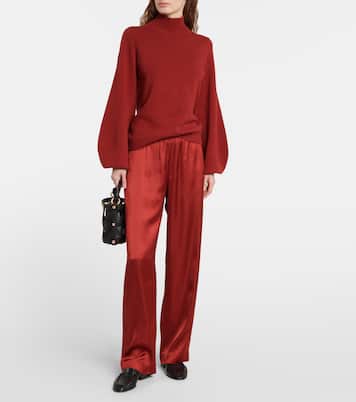 Pantaloni regular in raso | Vince