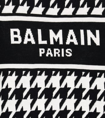 Pullover pied-de-poule con logo | Balmain Kids