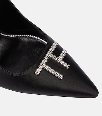 TF satin slingback pumps | Tom Ford