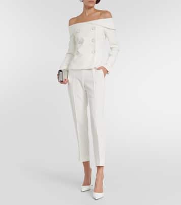 Bridal off-shoulder cady blazer | Max Mara