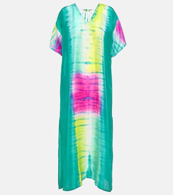 Tie-dyed silk kaftan | Anna Kosturova