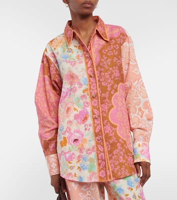 Camicia Raie in cotone con stampa | Zimmermann