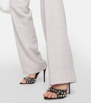 Sandales en cuir à ornements | Alessandra Rich