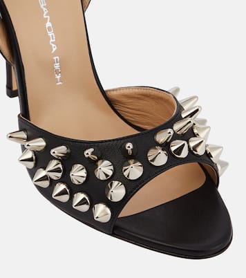 Sandales en cuir à ornements | Alessandra Rich