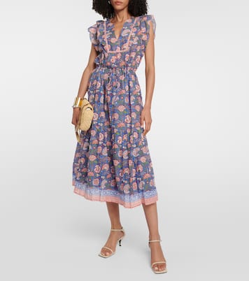 Rosalina cotton midi dress | Velvet
