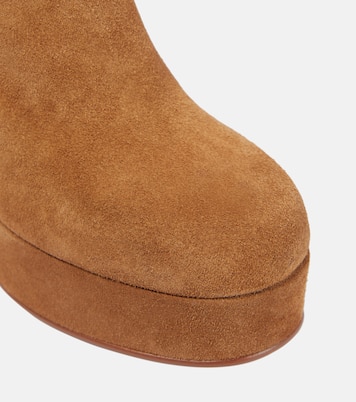 Lyna suede platform ankle boots | See By Chloé