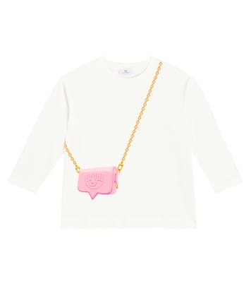 x Chiara Ferragni - Top in jersey di cotone con stampa | Monnalisa
