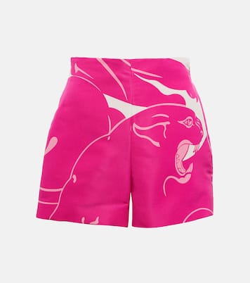 Shorts in crêpe de chine di seta | Valentino