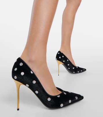 Pumps Ruby in velluto a pois | Balmain