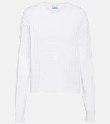 Jersey de algodón con logo | Prada