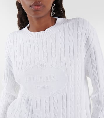 Jersey de algodón con logo | Prada