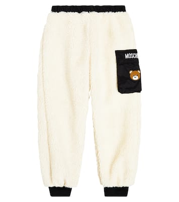 Faux shearling sweatpants | Moschino Kids